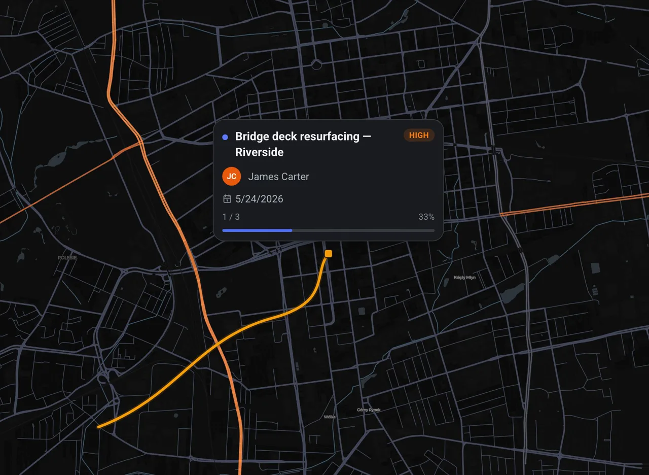 GeoMarkup, an interactive web map with field data pinned to the road network